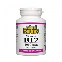 NATURAL FACTORS-ВИТ.В12 1000.Х90 ЦИАНОКОБАЛАМИН