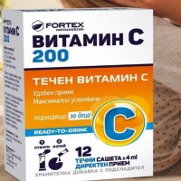 ВИТАМИН С 200МГ ТЕЧНИ САШЕТА Х 12